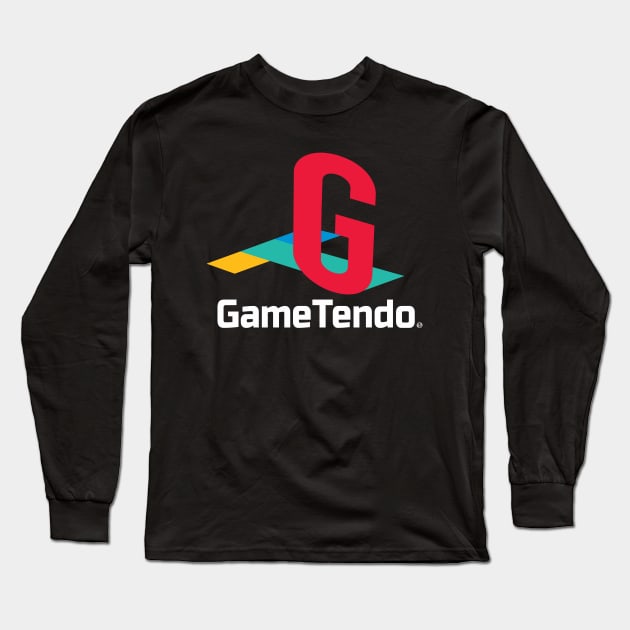 GameTendo 69 Video Game System 90's 2000's Knock Off Brand Logo Parody Long Sleeve T-Shirt by blueversion